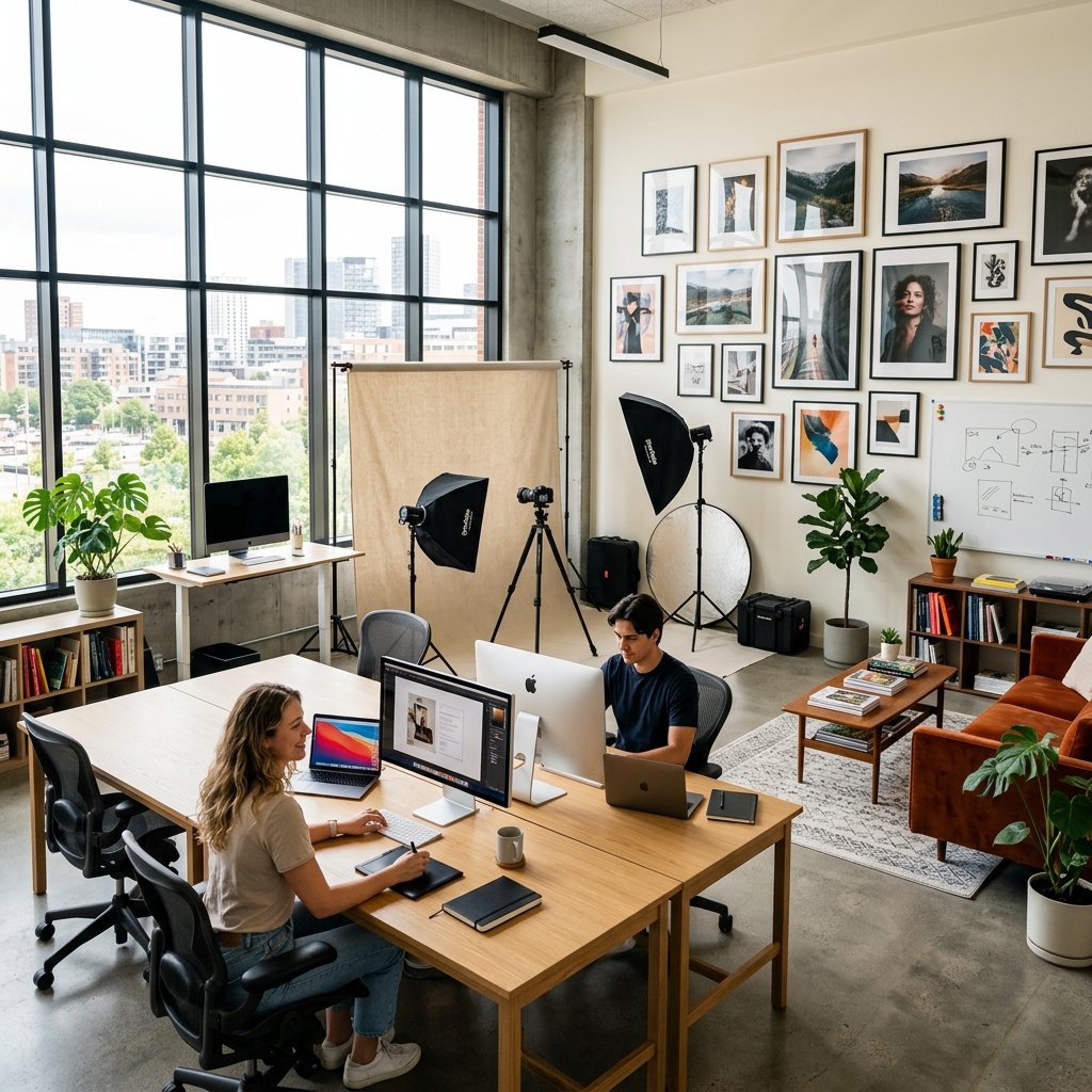 LaFlame Studio team and workspace